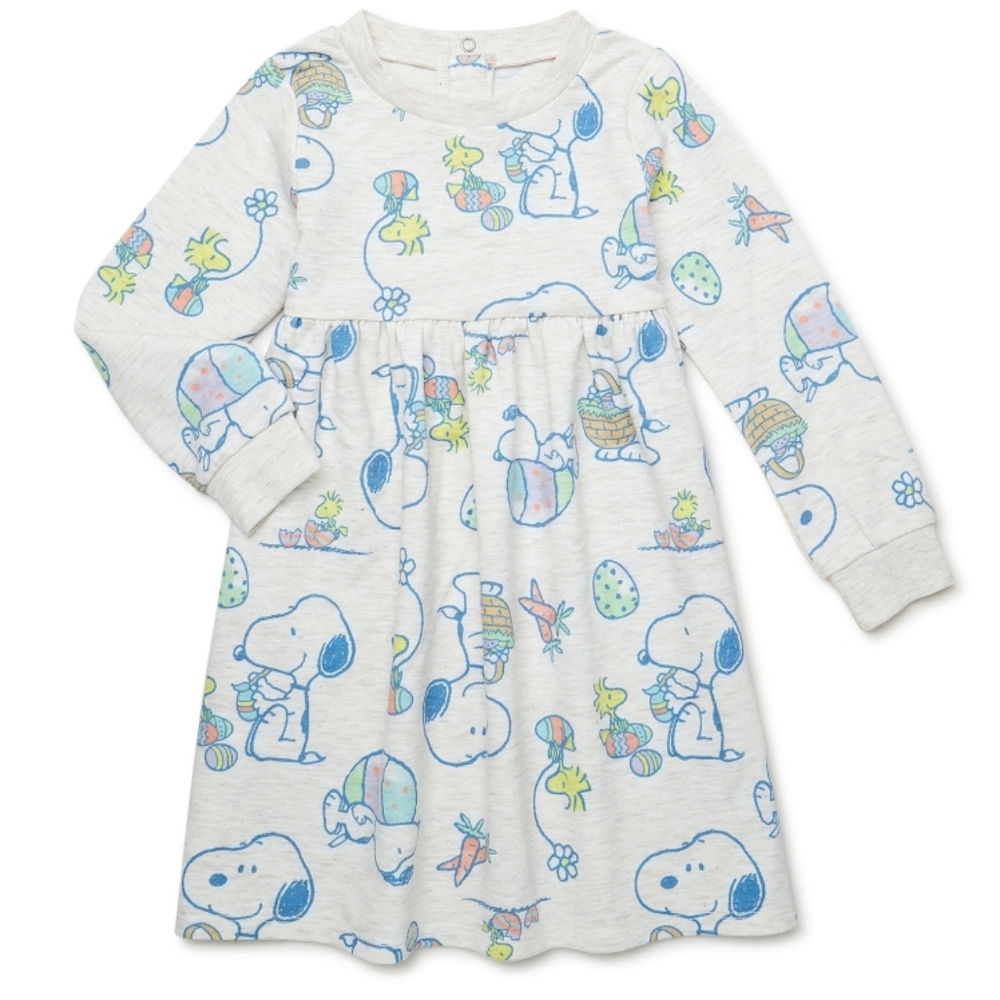 Peanuts Long Sleeve Easter dress